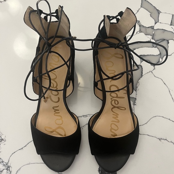 Sam Edelman | Shoes | Sam Edelman Strappy Chunky Back Heals Size 7 ...